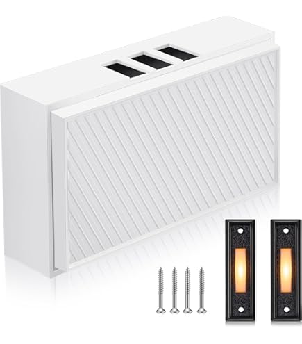 ◆Bell◆ Saillong Wired Door Bell Chime Kit, 2 16V 10VA Two Note Lighted